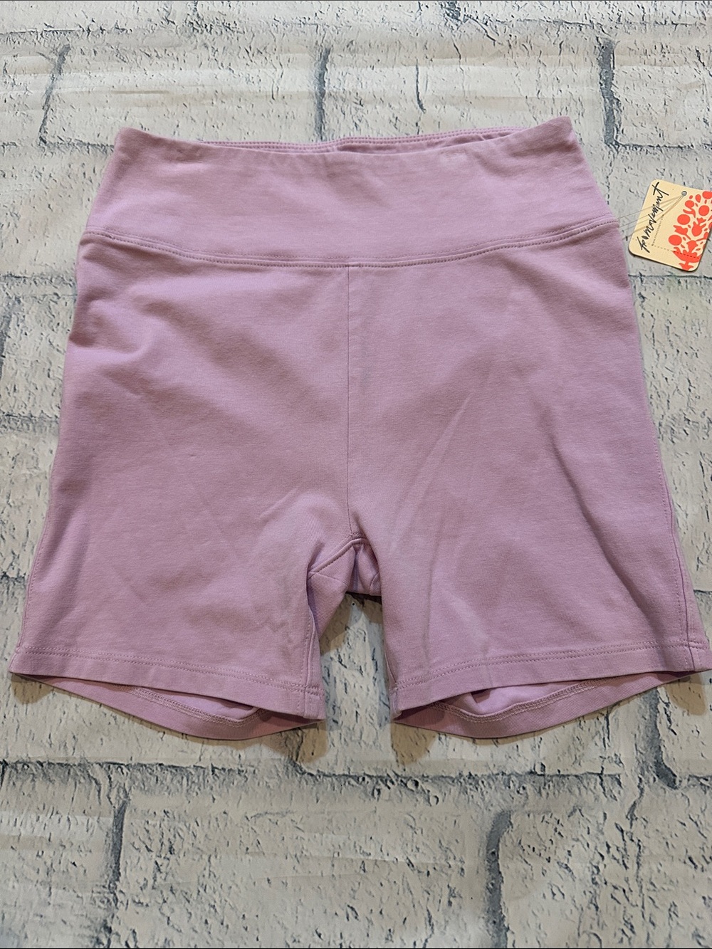 Free People Soft Lavender High-Rise Bike Shorts